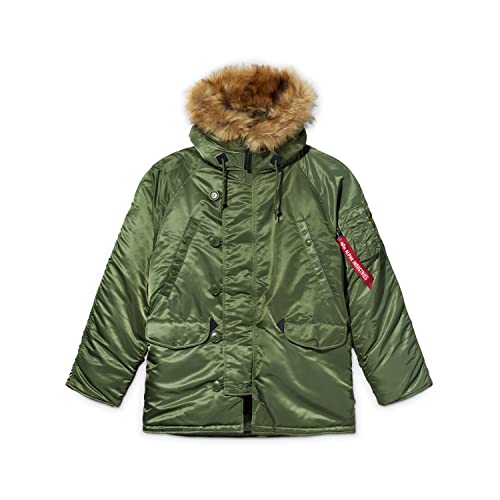 Alpha Industries Men's N-3B Parka (XS, Sage) at Amazon Men's